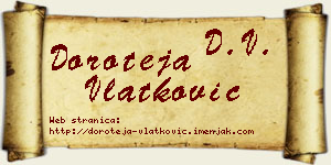 Doroteja Vlatković vizit kartica